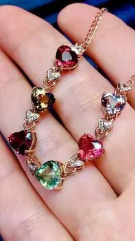 N410 Real 18K Gold AU750 G18K 100% Natural Brazil Tourmaline 8.5ct Gemstones Jewellery Bracelets for women Fine Bracelet
N410 Real 18K Gold AU750 G18K 100% Natural Brazil Tourmaline 8.5ct Gemstones Jewellery Bracelets for women Fine Bracelet