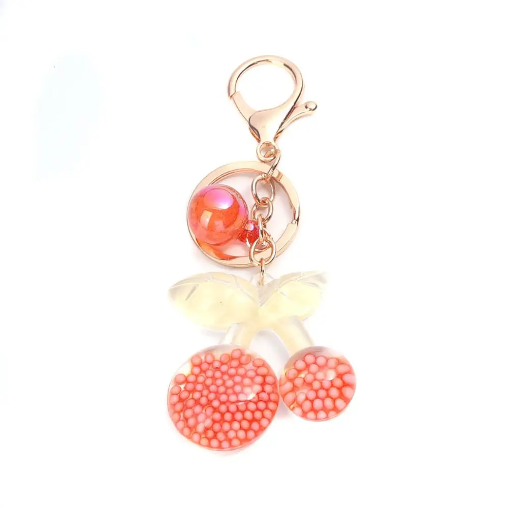 8Seasons New Sweet Keychain & Keyring Gold Metal Colorful Acrylic Ball Cherry Sequins Fashion Jewelry 11.4cm x 4.7cm, 1 Piece
8Seasons New Sweet Keychain & Keyring Gold Metal Colorful Acrylic Ball Cherry Sequins Fashion Jewelry 11.4cm x 4.7cm, 1 Piece
