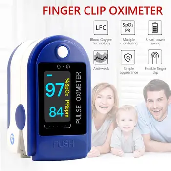 Medical Digital Pulse Oximeter LED Two-color display blood oxygen Heart Rate Monitor SpO2 Health Monitors Heart Rate Oximeter
Medical Digital Pulse Oximeter LED Two-color display blood oxygen Heart Rate Monitor SpO2 Health Monitors Heart Rate Oximeter