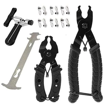 Bike Chain Tool 10Pcs Bicycle Chain Repair Tool Include 2 Sizes Pliers 1 Chain Breaker 1 Chain Ruler 6 Pairs ic Clasp
Bike Chain Tool 10Pcs Bicycle Chain Repair Tool Include 2 Sizes Pliers 1 Chain Breaker 1 Chain Ruler 6 Pairs ic Clasp