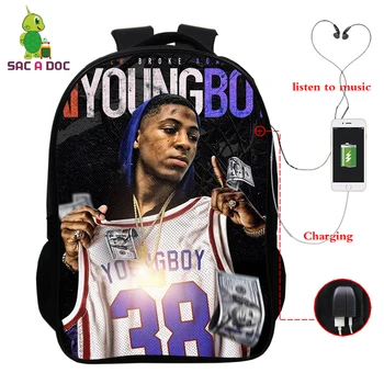 YoungBoy Never Broke Again 3D Print Backpack Women Men Multifunction USB Charge Laptop Backpack Boys Girls School Bags Bookbags
YoungBoy Never Broke Again 3D Print Backpack Women Men Multifunction USB Charge Laptop Backpack Boys Girls School Bags Bookbags