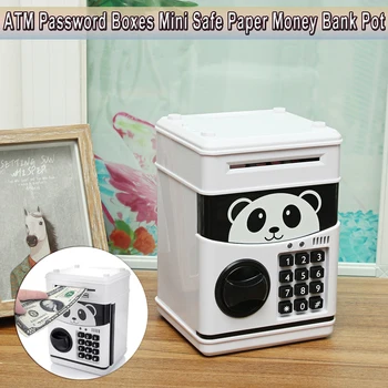 Coins Saving Box Bank Safe Box Automatic Deposit Banknote Christmas Gift Panda Electronic Piggy Bank ATM Password Money Box Cash
Coins Saving Box Bank Safe Box Automatic Deposit Banknote Christmas Gift Panda Electronic Piggy Bank ATM Password Money Box Cash