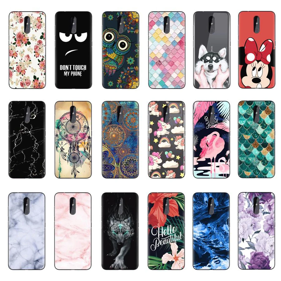 

for Nokia 3.2 Case 6.26" Silicone TPU Soft Cute Cartoon for Nokia3.2 Back Cover Shell Bags for Fundas Nokia 3.2 Phone Case Capa