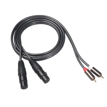 1.5m 4.9ft 5mm Dual XLR Male to Dual RCA Male Plug Audio Signal Patch Cable/Dual XLR Female to Dual RCA Male Audio Cable
1.5m 4.9ft 5mm Dual XLR Male to Dual RCA Male Plug Audio Signal Patch Cable/Dual XLR Female to Dual RCA Male Audio Cable