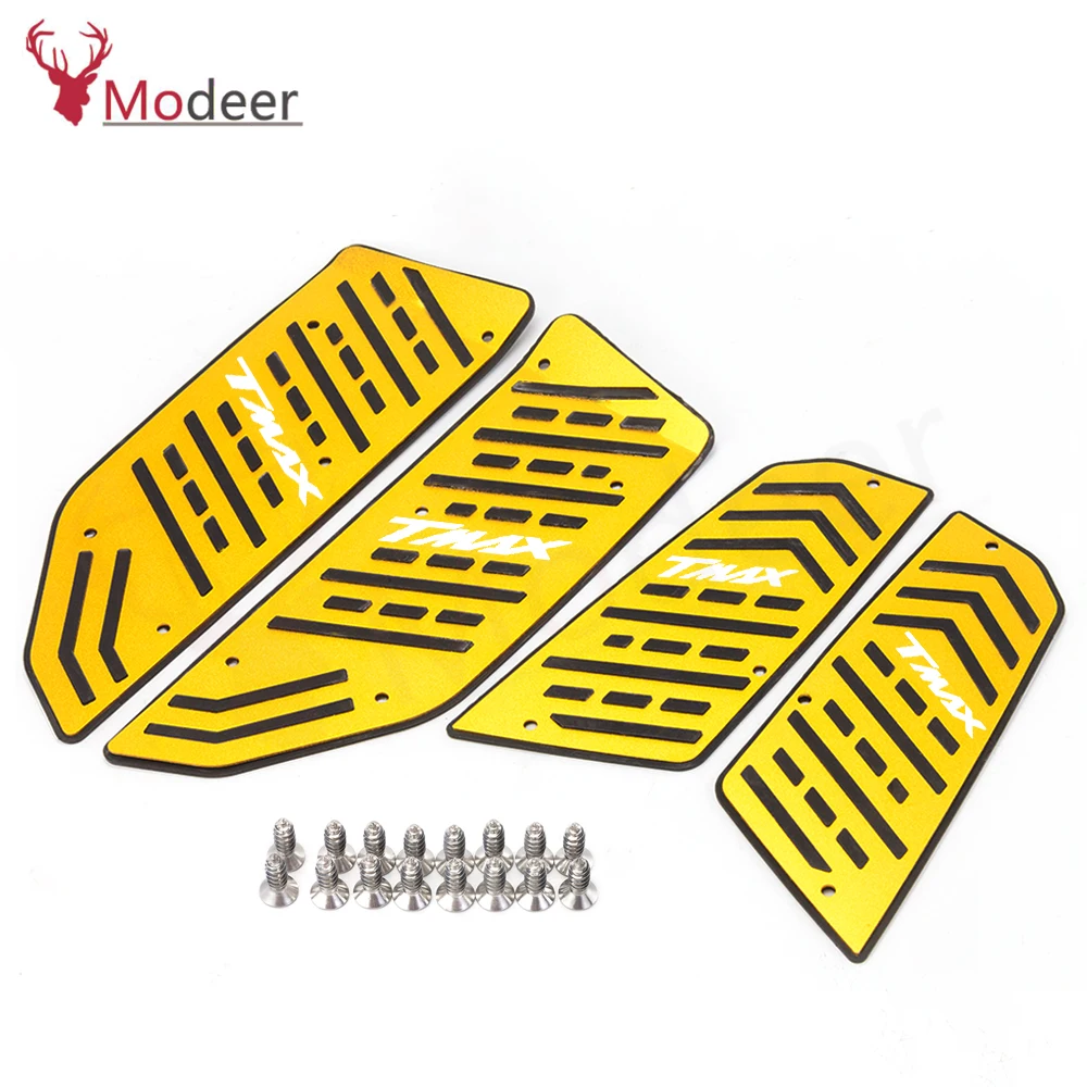 

Front Rear Motorcycle Footboard Steps Foot Footrest Pegs Plate Pads For Yamaha Tmax 530 SX t max 530 DX TMAX530 2017- 2020 2021