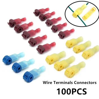 100PCS T-Tap Wire Connectors Self-Stripping Quick Splice Terminal Insulated Male Quick Disconnect Spade Terminals Kit
100PCS T-Tap Wire Connectors Self-Stripping Quick Splice Terminal Insulated Male Quick Disconnect Spade Terminals Kit