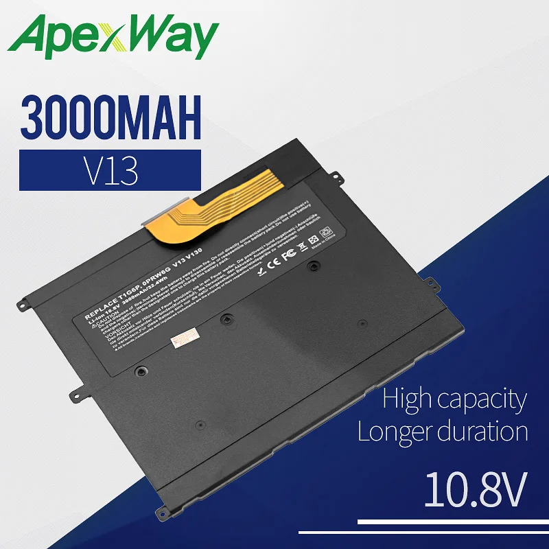 Apexway 3000 mAh Laptop Battery FOR DELL Vostro V13 V13Z V130 V1300 0NTG4J 0PRW6G 0449TX PRW6G T1G6P
Apexway 3000 mAh Laptop Battery FOR DELL Vostro V13 V13Z V130 V1300 0NTG4J 0PRW6G 0449TX PRW6G T1G6P