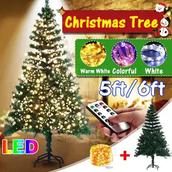 1.5m Christmas Tree With LED String Lights Remote Controlled Light String For Christmas Tree Garland Wedding Party Home Decor
1.5m Christmas Tree With LED String Lights Remote Controlled Light String For Christmas Tree Garland Wedding Party Home Decor