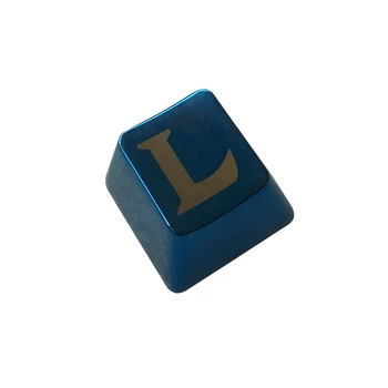 Blue Metal Keycap L Pattern R4 Height OEM Profile Cherry MX Key Cap For MX Switches Mechanical Gaming Keyboards