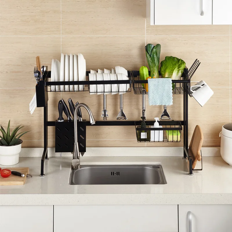 Kitchen Sink Rack Stainless Steel Sponge Dish Plate Drain Rack Utensils Drying Shelf Kitchen Storage Countertop Organizer Holder
Kitchen Sink Rack Stainless Steel Sponge Dish Plate Drain Rack Utensils Drying Shelf Kitchen Storage Countertop Organizer Holder