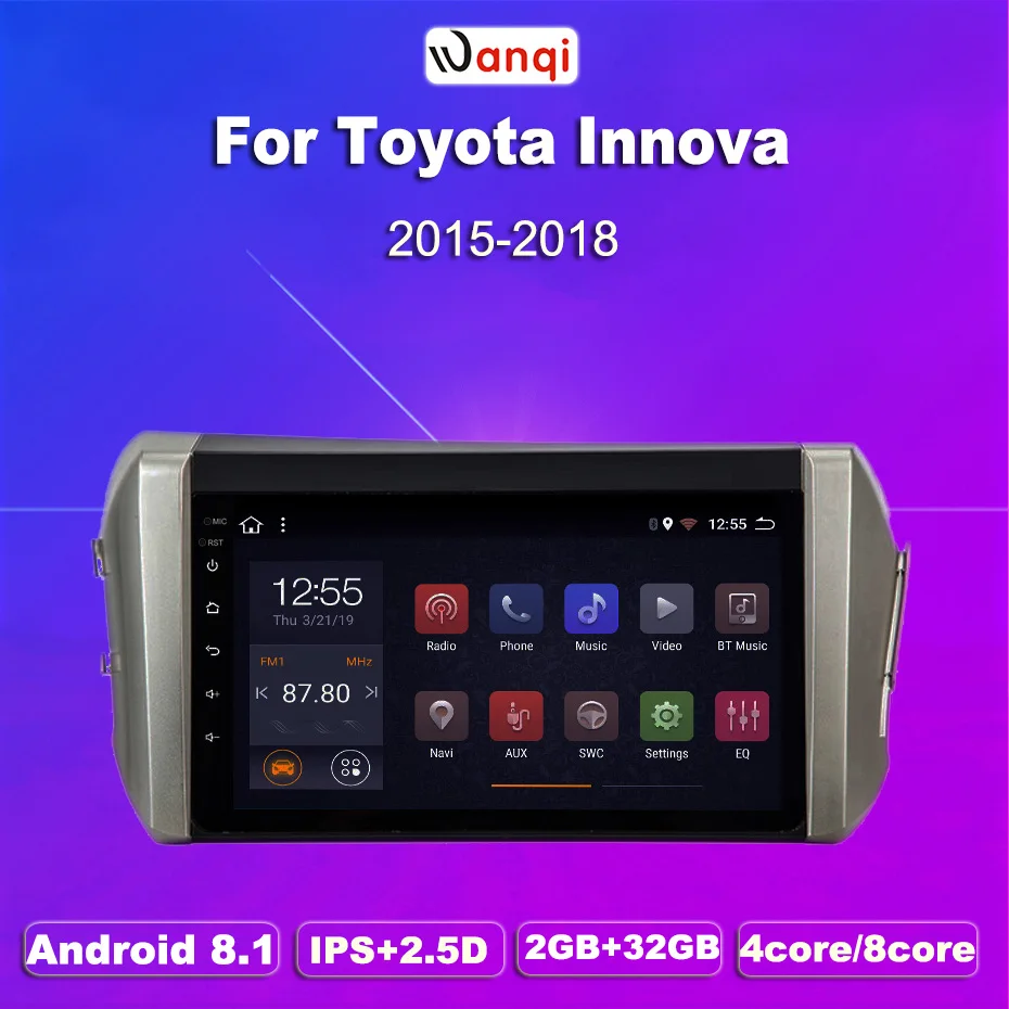 2G ram 32G rom Android 8 1 автомобильный DVD аудио плеер 10 дюймов для Toyota Innova 2015-2018 gps навигация