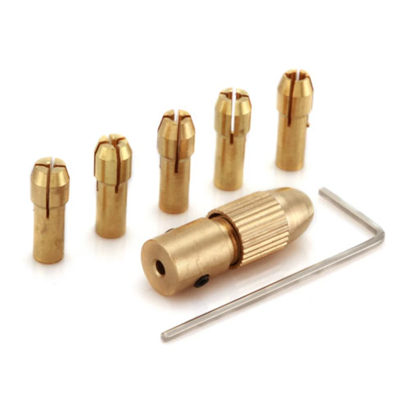 7pcs/set M8 2.35mm Brass Dre-mel Collet Mini Drill Chucks For Electric Motor Shaft Drill Bit Tool Drill Chuck Adapter
7pcs/set M8 2.35mm Brass Dre-mel Collet Mini Drill Chucks For Electric Motor Shaft Drill Bit Tool Drill Chuck Adapter