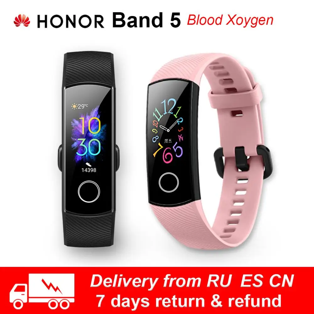 Original Huawei Honor Band 5 Smart Wristband Oximeter Magic Color Touch Screen Swim Stroke Detect Heart Rate Sleep Nap
Original Huawei Honor Band 5 Smart Wristband Oximeter Magic Color Touch Screen Swim Stroke Detect Heart Rate Sleep Nap