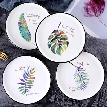 Creative Design European Style Leaves Pattern Ceramic Tableware Porcelain Plate Dish Platter Bowl Cutter Board Dinnerware Set
Creative Design European Style Leaves Pattern Ceramic Tableware Porcelain Plate Dish Platter Bowl Cutter Board Dinnerware Set