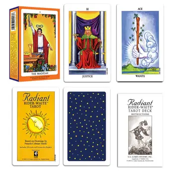 English Version Rider Wait Tarot Deck Divination Fate Playing Cards Board Game for Party Entertainment
English Version Rider Wait Tarot Deck Divination Fate Playing Cards Board Game for Party Entertainment
