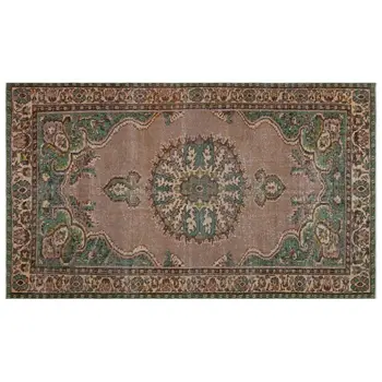 Handmade Natural Vintage Turkish Area Rug 183x314 Cm-6'0''X10'4'' 
Handmade Natural Vintage Turkish Area Rug 183x314 Cm-6'0''X10'4''