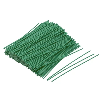 

uxcell Metallic Twist Ties 100mmx1.3mm Plastic Green Cable Cord Ties 1000pcs