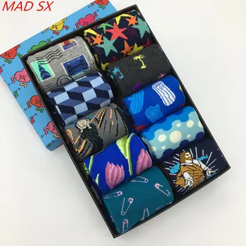 10 pairs/lot Men's Colorful Funny Novelty Crazy Combed Cotton Casual Socks Fun Funky Pattern Long Dress Crew Socks
10 pairs/lot Men's Colorful Funny Novelty Crazy Combed Cotton Casual Socks Fun Funky Pattern Long Dress Crew Socks