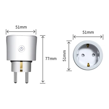 Remote Control Home WiFi Smart Power Socket Wireless Timer Switch Outlet EU Plug support Remote control of mobile phone
Remote Control Home WiFi Smart Power Socket Wireless Timer Switch Outlet EU Plug support Remote control of mobile phone