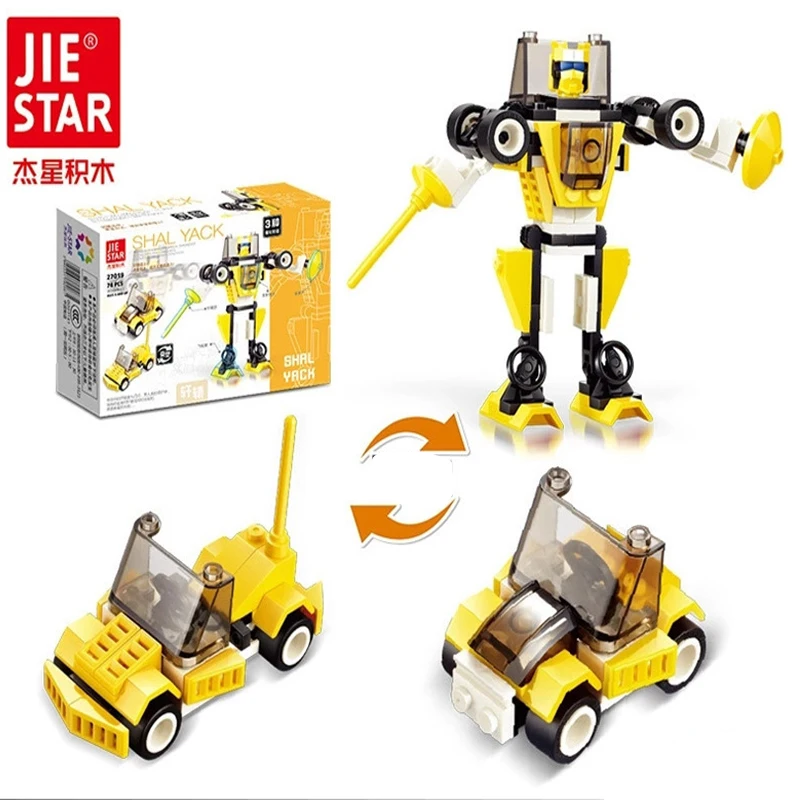 Deformation Robot Figure Model DIY Kids Bricks Puzzle Toys Engineering Vehicle Car Collectibles Building Blocks for Boys
Deformation Robot Figure Model DIY Kids Bricks Puzzle Toys Engineering Vehicle Car Collectibles Building Blocks for Boys