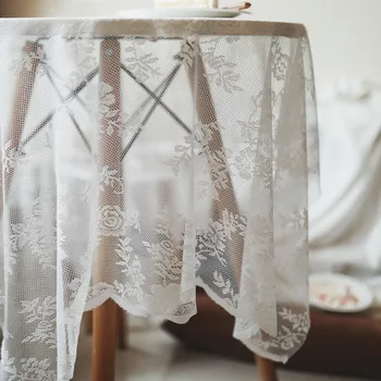 DUNXDECO Tablecloth Rose White Lace Knitting Wave Table Cover Fabric Simple Country Style Party Wedding Decor Photoing Fabric
DUNXDECO Tablecloth Rose White Lace Knitting Wave Table Cover Fabric Simple Country Style Party Wedding Decor Photoing Fabric