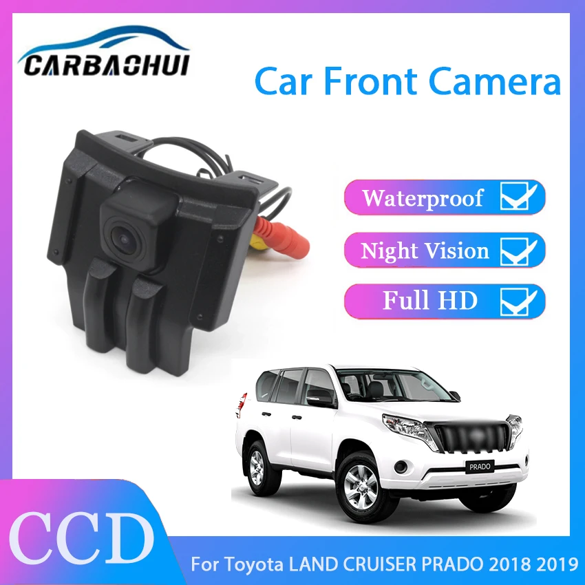 

Car Front View Logo Camera Front Grille Camera CCD Full HD Night Vision Waterproof For Toyota LAND CRUISER PRADO 2018 2019