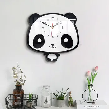 Nordic Style Panda Wall Clock Silent Wooden Colorful Fashion Frameless Smart Home Creative Art Clock Living Room
Nordic Style Panda Wall Clock Silent Wooden Colorful Fashion Frameless Smart Home Creative Art Clock Living Room