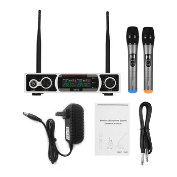 Muslady KLV3 VHF Wireless Microphones Set with 1 Receiver 2 Handheld Microphone Color Screen for DJ Party Karaoke Business
Muslady KLV3 VHF Wireless Microphones Set with 1 Receiver 2 Handheld Microphone Color Screen for DJ Party Karaoke Business