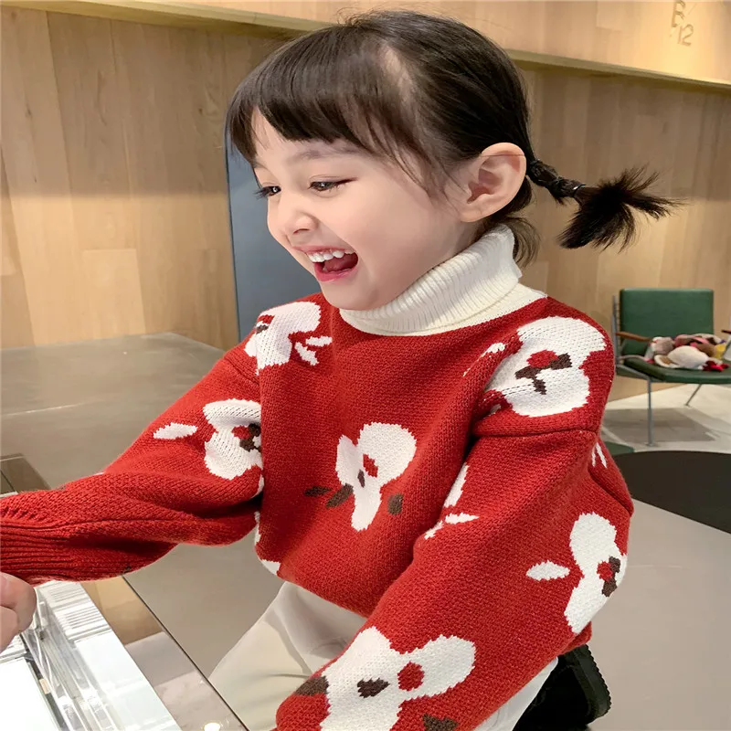 2021 New Girl Casual Sweater Children's Knitted Woolen Turtleneck Autumn/Winter Kids Cute Long Sleeve Keep Warm Thicken Cartoons
2021 New Girl Casual Sweater Children's Knitted Woolen Turtleneck Autumn/Winter Kids Cute Long Sleeve Keep Warm Thicken Cartoons