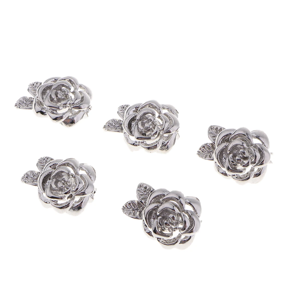 5 Pack Flower Jewelry Round Chain Closure Magnet Clasp Decoration For Chains, Bracelets, Necklaces 5 Pack Flower Jewelry Round Chain Closure Magnet Clasp Decoration For Chains, Bracelets, Necklaces