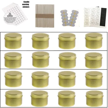 6 In 1 Candle Making Kits 16Pc 4OZ Tinplate Candle Tins 100Pc 5cm Candle Wicks 50Pc Wooden Wicks Holder DIY Candle Making
6 In 1 Candle Making Kits 16Pc 4OZ Tinplate Candle Tins 100Pc 5cm Candle Wicks 50Pc Wooden Wicks Holder DIY Candle Making