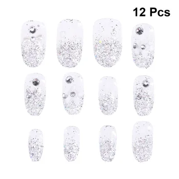 2 Sets 48pcs Nail Sticker Novel Decorative Practical False Durable Nail Sticker Rhinestones for Women
2 Sets 48pcs Nail Sticker Novel Decorative Practical False Durable Nail Sticker Rhinestones for Women