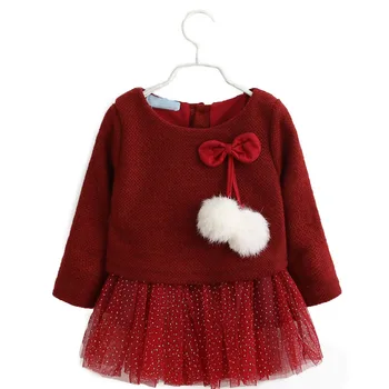 2019 Baby Girls Spring Autumn Dress Long-sleeved Knit Wool Ball Mesh Gauze Dress Fall Winter Baby Kids Clothes Tutu Dresses
2019 Baby Girls Spring Autumn Dress Long-sleeved Knit Wool Ball Mesh Gauze Dress Fall Winter Baby Kids Clothes Tutu Dresses