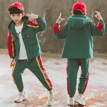 FYH 2019 Boys Clothing Set Autumn Spring Kids Suit Set 2pcs Children Long Sleeve Hooded Coat+Pants 2pcs Teenager Kids Tracksuit
FYH 2019 Boys Clothing Set Autumn Spring Kids Suit Set 2pcs Children Long Sleeve Hooded Coat+Pants 2pcs Teenager Kids Tracksuit