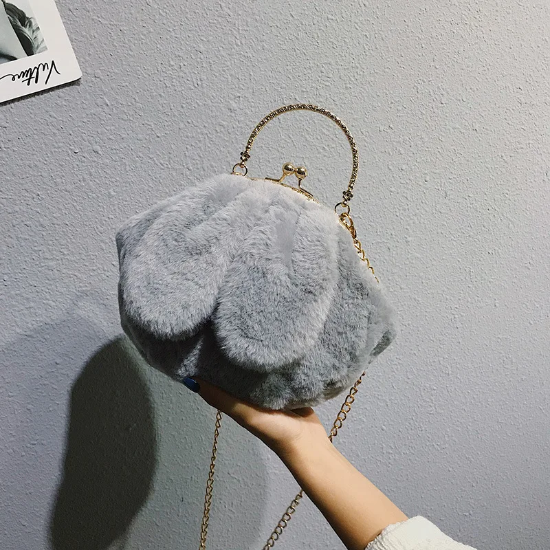 New Style Women's 2018 Korean-style Cute GIRL'S Imitated Furs Rabbit jia kou bao Plush Chain Hand Crossbody Bag
New Style Women's 2018 Korean-style Cute GIRL'S Imitated Furs Rabbit jia kou bao Plush Chain Hand Crossbody Bag