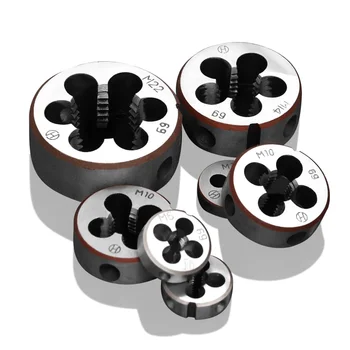 M3 M4 M5 M6 M8 M10 M12 M14 M16 M18 M20 M22 Manual thread Die High Hardness High Speed alloy Steel Round Die
M3 M4 M5 M6 M8 M10 M12 M14 M16 M18 M20 M22 Manual thread Die High Hardness High Speed alloy Steel Round Die