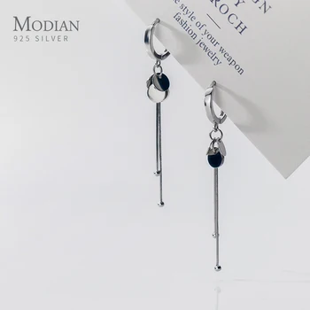 Modian Hot Simple Sequins Tassel Line Beads Authentic 925 Sterling Silver Hoop Earring Geometric Earring for Women Fine Jewelry
Modian Hot Simple Sequins Tassel Line Beads Authentic 925 Sterling Silver Hoop Earring Geometric Earring for Women Fine Jewelry