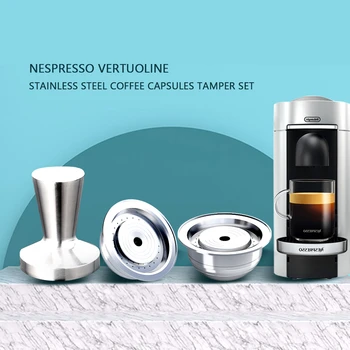 70ML Refillable Nespresso Vertuo PLUS Coffee Capsule Pod Filter Dripper Tamper Stainless Steel Nespresso Coffee Reutilizables
70ML Refillable Nespresso Vertuo PLUS Coffee Capsule Pod Filter Dripper Tamper Stainless Steel Nespresso Coffee Reutilizables