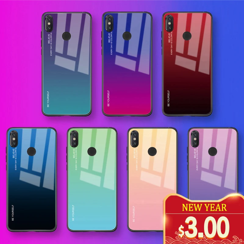 Gradient Tempered Glass Case For Redmi Note 7 5 6 8 Pro Pocophone F1 Mi8 Mi A2 Lite 6X Mi9 SE 9t Cover Protective Fundas
Gradient Tempered Glass Case For Redmi Note 7 5 6 8 Pro Pocophone F1 Mi8 Mi A2 Lite 6X Mi9 SE 9t Cover Protective Fundas