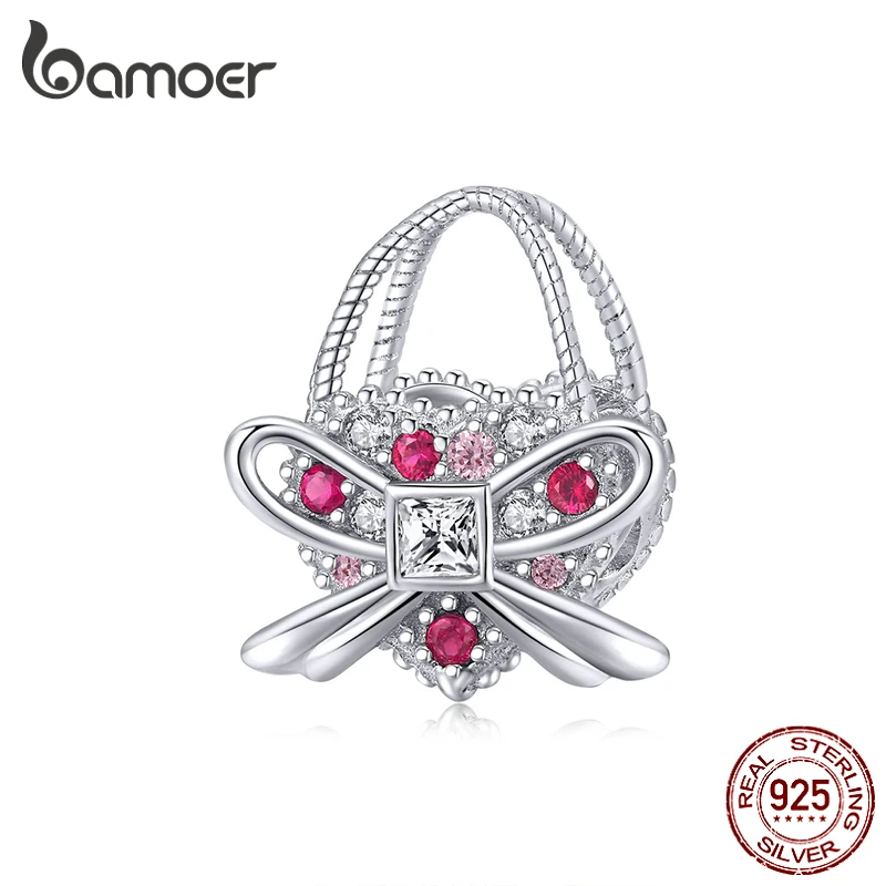 bamoer Silver 925 Jewelry Romantic Bowknot Handbag Dazzling CZ Charm fit Original Snake Bracelet & Bangle Women Jewelry BSC180
bamoer Silver 925 Jewelry Romantic Bowknot Handbag Dazzling CZ Charm fit Original Snake Bracelet & Bangle Women Jewelry BSC180