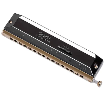 QIMEI Professional Chromatic Harmonica 16 Hole 64 Tone Key of C Round Mouthpiece Mouth Organ for High-End Performers
QIMEI Professional Chromatic Harmonica 16 Hole 64 Tone Key of C Round Mouthpiece Mouth Organ for High-End Performers