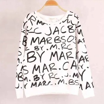 2019 Women's Spring Autumn Letter Print Sweatshirts Long Sleeve Fleece Top
2019 Women's Spring Autumn Letter Print Sweatshirts Long Sleeve Fleece Top