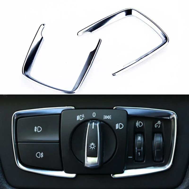 Chrome Headlight switch trim Replacement Accessories Parts Refit Interior Sticker For BMW 1 2 3 4 Series X5 X6
Chrome Headlight switch trim Replacement Accessories Parts Refit Interior Sticker For BMW 1 2 3 4 Series X5 X6