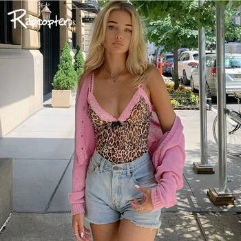 Rapcopter Bow Y2K Tops Women Lace Patchwork Crop Top Leopard Print Tank Tops E-Girl Camis Summer Top Camis Ladies Party Clubwear
Rapcopter Bow Y2K Tops Women Lace Patchwork Crop Top Leopard Print Tank Tops E-Girl Camis Summer Top Camis Ladies Party Clubwear