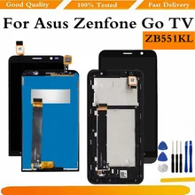 Écran tactile LCD de remplacement avec châssis, pour ASUS Zenfone Go TV ZB551KL=