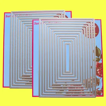 2-Set Large Cutting dies A5 Rectangle Plain & Piercing Scrapbooking Paper Craft DIY stencil
2-Set Large Cutting dies A5 Rectangle Plain & Piercing Scrapbooking Paper Craft DIY stencil