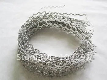 

Free shipping!!! 200pcs 5mm Rhodium Plated Tone Metal Hair Bands Headbands NICKEL FREE Jewely findings accessories