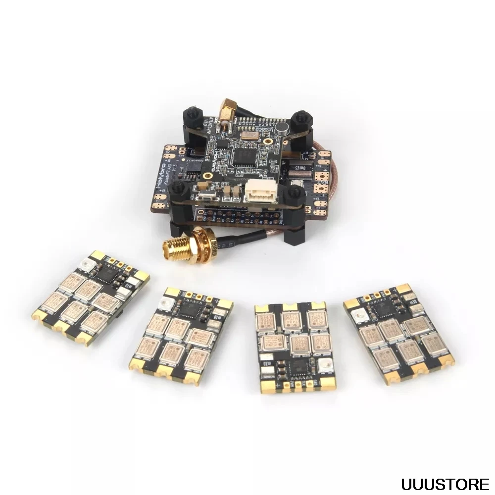 Holybro Kakute F7 V1.5 Flight Controller & Atlatl HV V2 VTX & 4 PCS 65A BL_32 Tekko32 F3 Metal ESC Combo for FPV RC Drone
Holybro Kakute F7 V1.5 Flight Controller & Atlatl HV V2 VTX & 4 PCS 65A BL_32 Tekko32 F3 Metal ESC Combo for FPV RC Drone