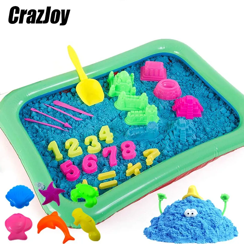 Magic Kinetic Sand Model Clay Tools Diy Indoor Plasticine Sand Castle Mold Building Dynamic Sand Soft Clay For Educational Toys
Magic Kinetic Sand Model Clay Tools Diy Indoor Plasticine Sand Castle Mold Building Dynamic Sand Soft Clay For Educational Toys