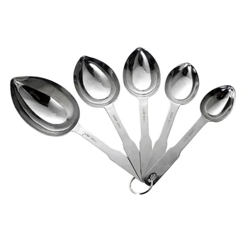 5pcs Measuring Spoons Set Heart Shape Stainless Steel Nesting Measure Spoon Kit Kitchen Baking Tools
5pcs Measuring Spoons Set Heart Shape Stainless Steel Nesting Measure Spoon Kit Kitchen Baking Tools